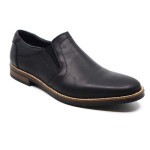 Rieker mocassin zwart leder 13551